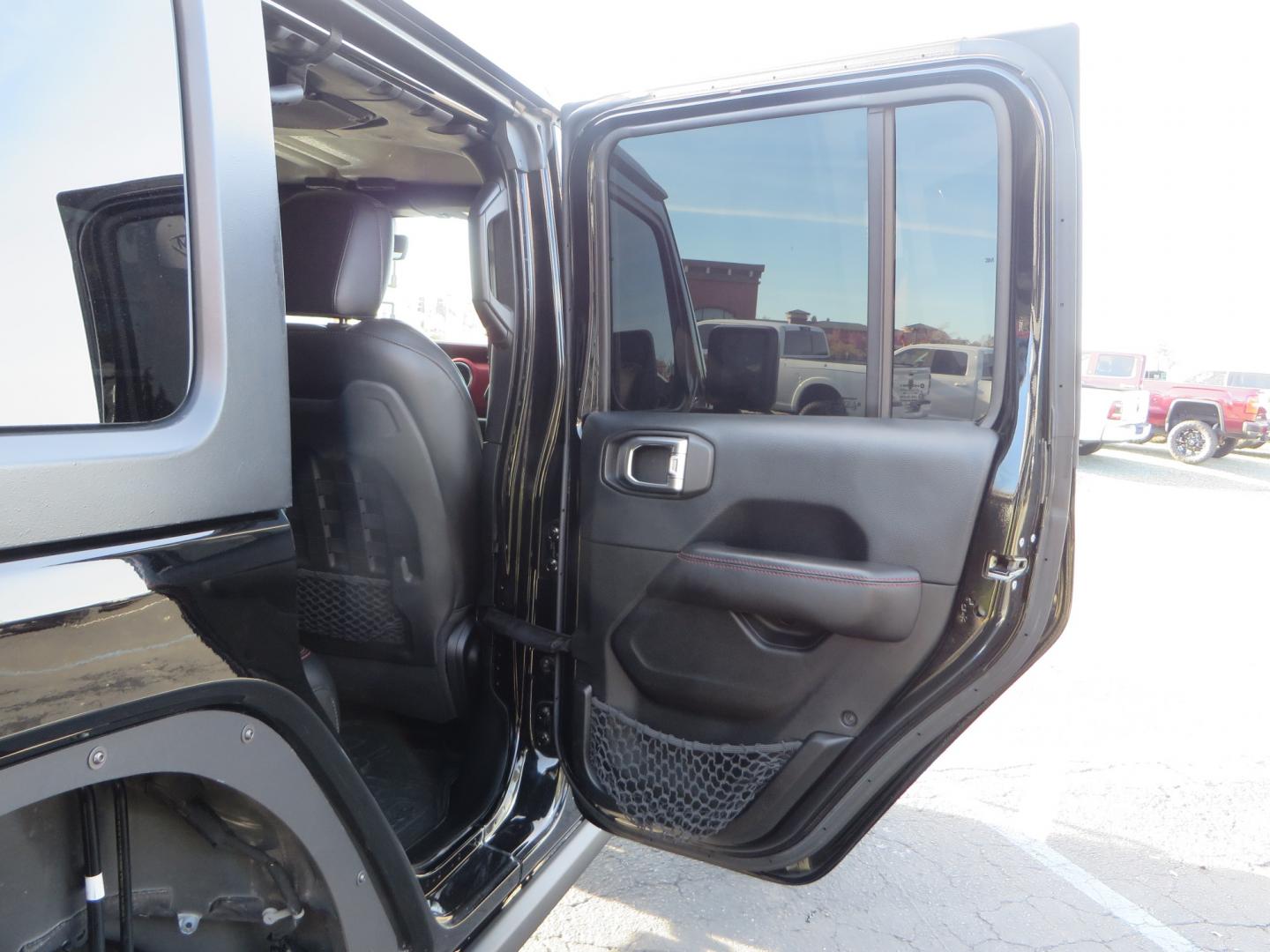 2018 BLACK /BLACK Jeep Wrangler JL Unlimited Rubicon (1C4HJXFG0JW) with an 3.6L V6 DOHC 24V engine, automatic transmission, located at 2630 Grass Valley Highway, Auburn, CA, 95603, (530) 508-5100, 38.937893, -121.095482 - JL Rubicon sitting on Teralfex suspension, Falken fast adjust shocks, Method wheels, BFG KM3 tires, Smittybilt winch, Rigid Leds, window tint, RC Fender eliminators, DV8 rear bumper, Smittybilt HD hinge kit, and a terflex spare tire relocation. - Photo#55